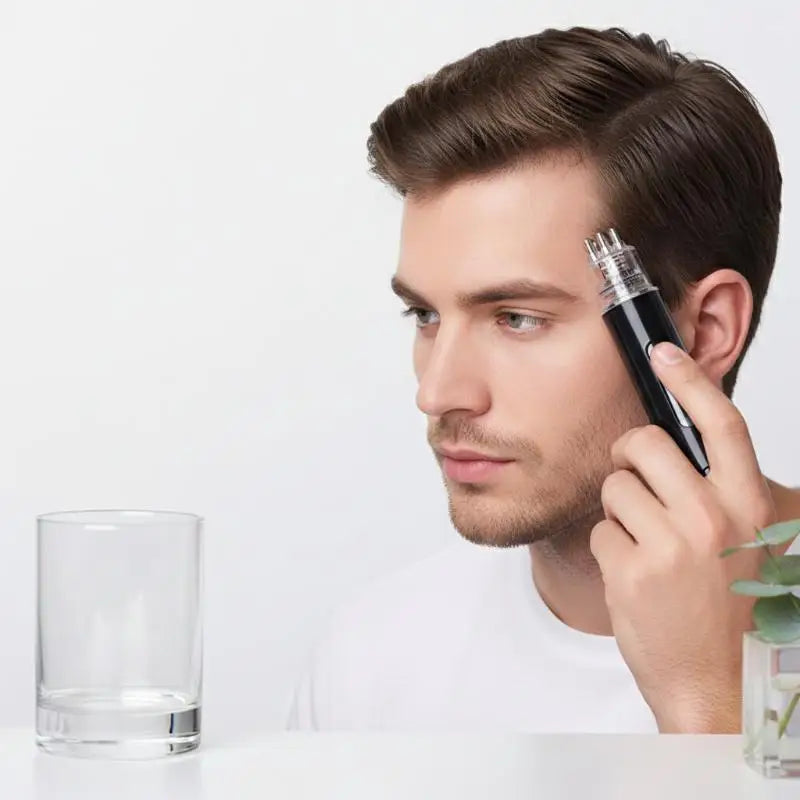 Applicateur d’huile pour cuir chevelu avec réservoir et massage