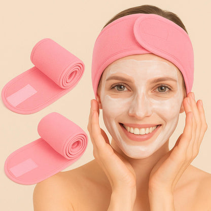 Bandeau Beauté Réglable – Routine Visage & Maquillage